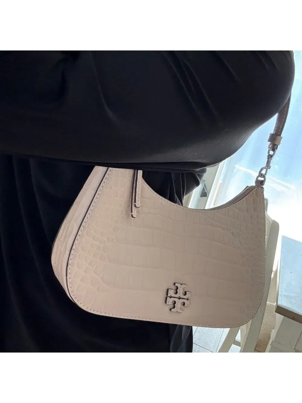 478$! Tory Burch - Thea Embossed Convertible Crossbody, Clay Pink